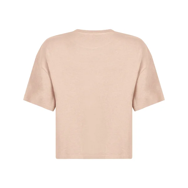 Haut de pyjama en jersey brossé - Beige