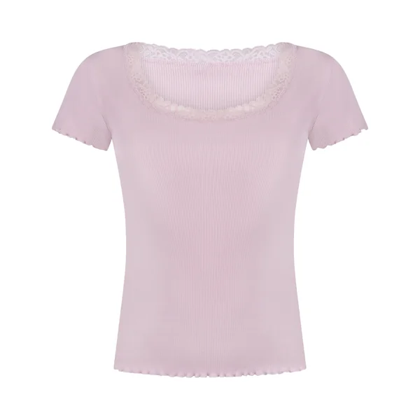 Haut de Pyjama Jersey Côtelé - Rose