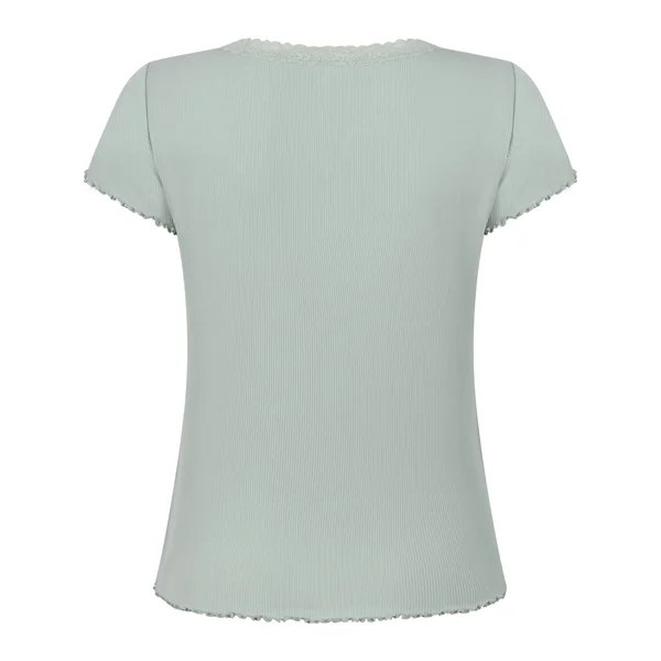 Haut de Pyjama Jersey Côtelé - Vert