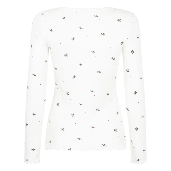 Haut de pyjama Pointelle - Blanc
