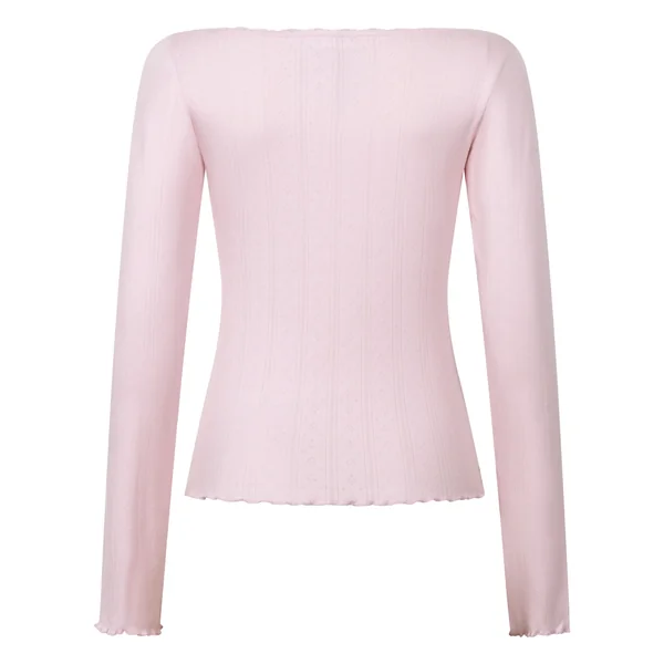 Haut de pyjama Pointelle - Rose