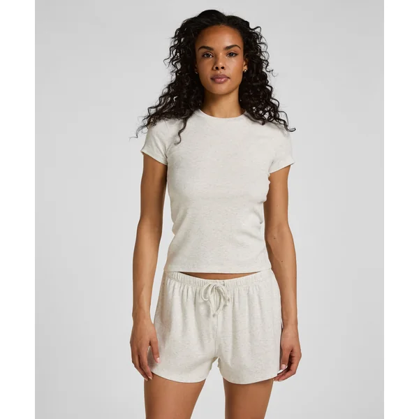 Haut de Pyjama à Manches Courtes - Gris