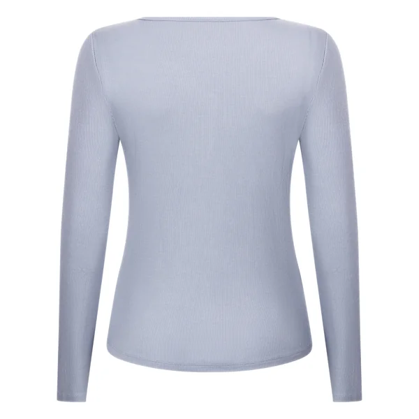 Haut de pyjama à manches longues Henley - Violet