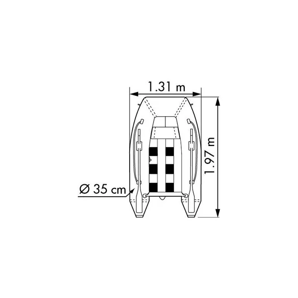 Horizon 200S Tender with slatted floor and wood seat