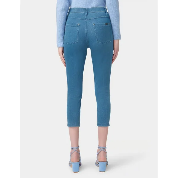 Hue - Capri très doux à taille haute en denim Medium Wash Small
