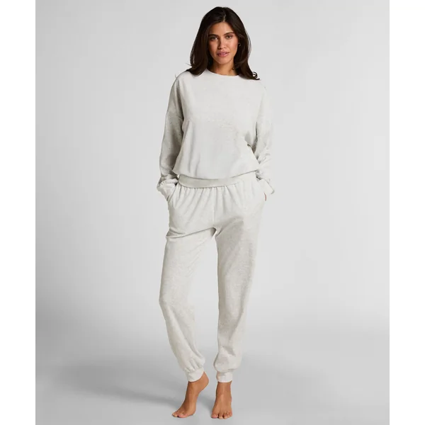 Jogging en velours - Gris