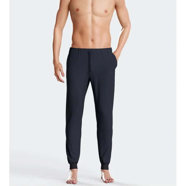 Jogging homme uni bleu marine en Lyocell