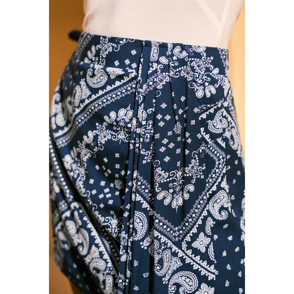 Jupe courte paisley