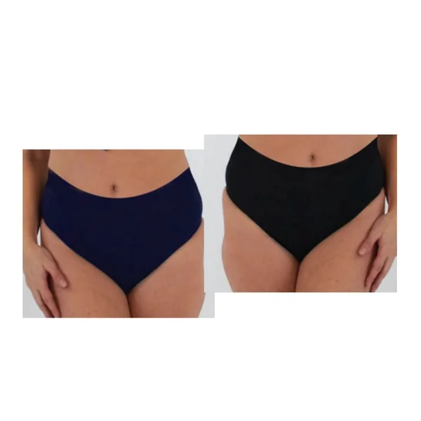 Karmilla - Culotte bikini taille haute Marine 18