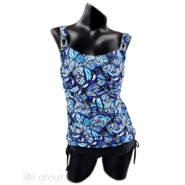 Karmilla - Haut de Tankini sans cerceau Bleu 18