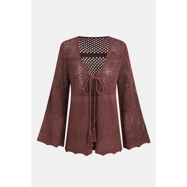 Kimono cover up marron
