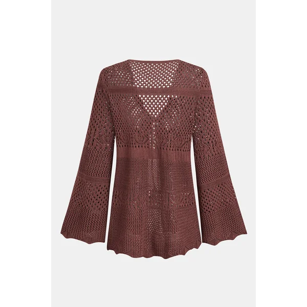 Kimono cover up marron