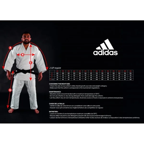 Kimono de judo Adidas - Champion iii blanc