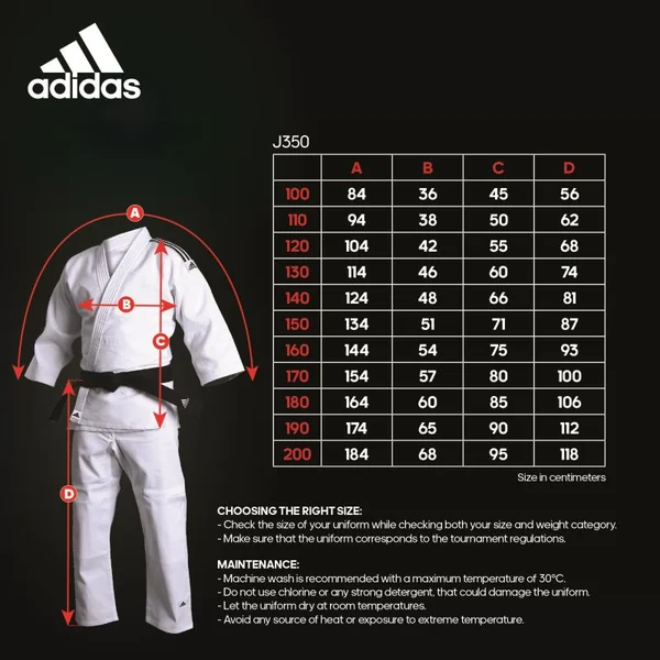 Kimono de judo Adidas - J350 blanc