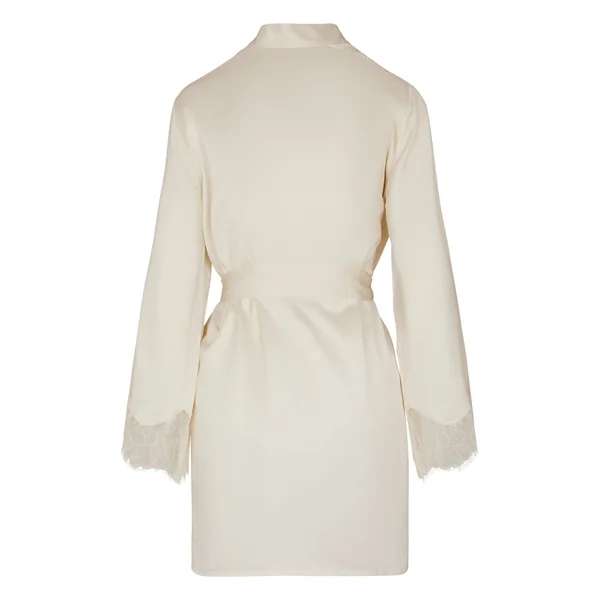 Kimono en satin Valerie - Blanc