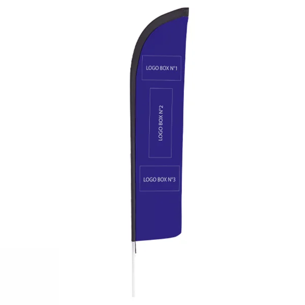 Kit Beach Flag personnalisé Doublet polyester recyclé taille L - 410cm
