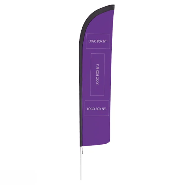 Kit Beach Flag personnalisé Doublet polyester recyclé taille L - 410cm