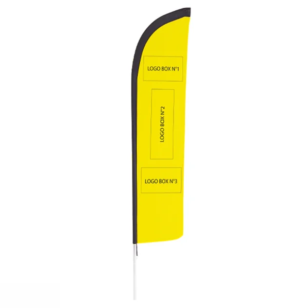 Kit Beach Flag personnalisé Doublet polyester recyclé taille L - 410cm