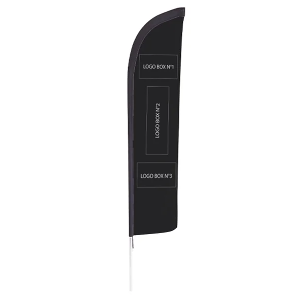 Kit Beach Flag personnalisé Doublet polyester recyclé taille L - 410cm