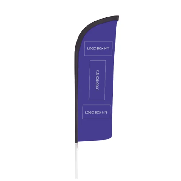 Kit Beach Flag personnalisé Doublet polyester recyclé taille M - 285cm
