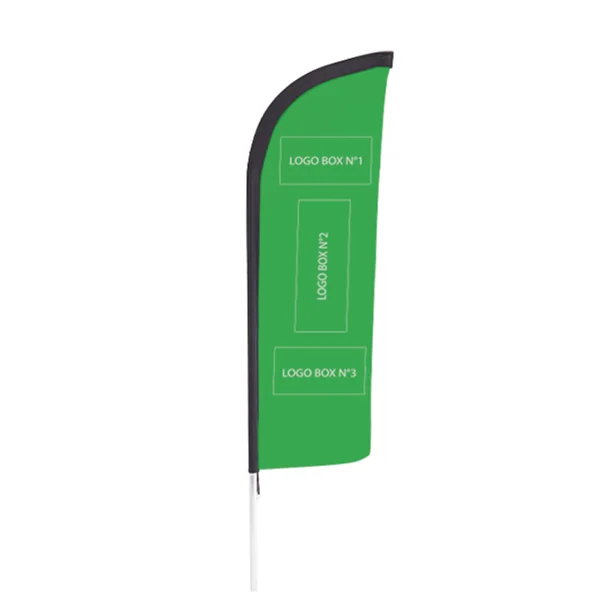 Kit Beach Flag personnalisé Doublet polyester recyclé taille M - 285cm