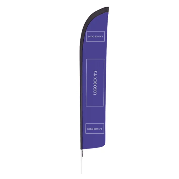 Kit Beach Flag personnalisé Doublet polyester recyclé taille XL - 520cm