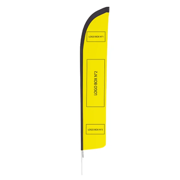 Kit Beach Flag personnalisé Doublet polyester recyclé taille XL - 520cm