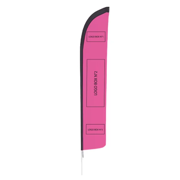 Kit Beach Flag personnalisé Doublet polyester recyclé taille XL - 520cm