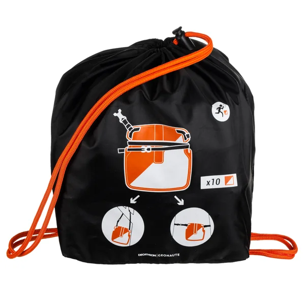 Kit de 10 balises de course d'orientation avec poinçon intégré