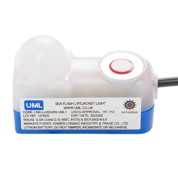 Lampe flash uml pour gilet de sauvetage bateau