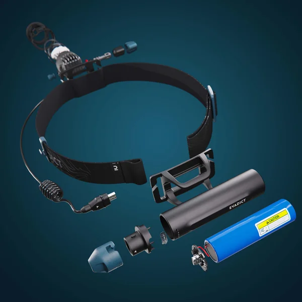 Lampe frontale trail running ontrail 900 lumens - evadict