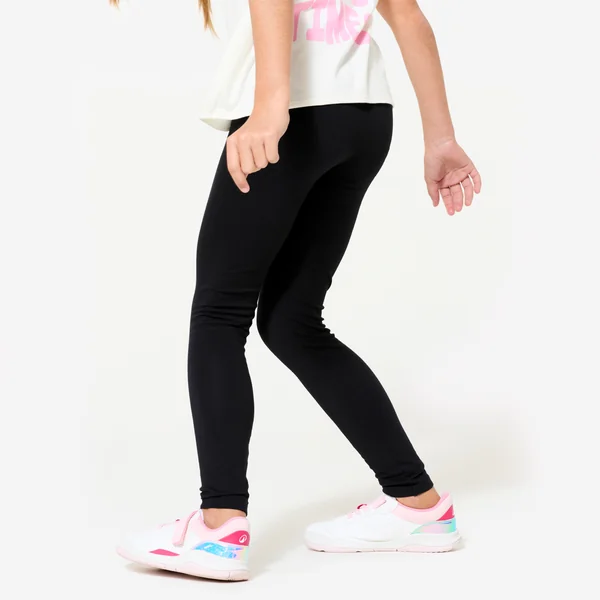 Legging fille coton - Basique noir