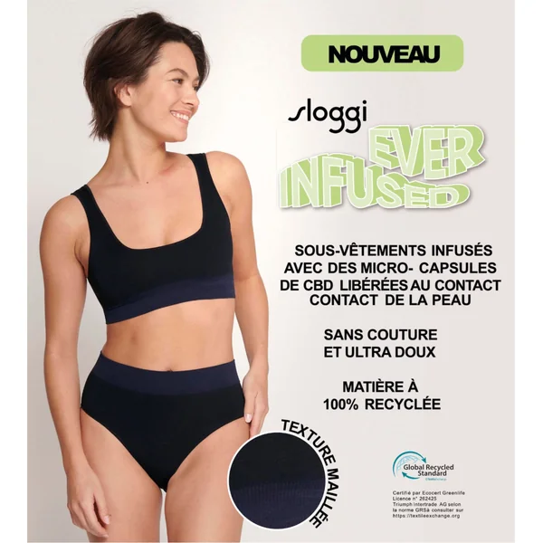 Legging vert Olive infusé au CBD Sloggi EVER INFUSED