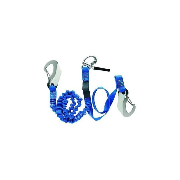 Longe de harnais extensible 2m 2 mousquetons
