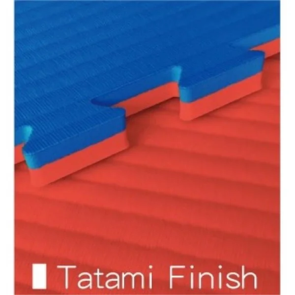 Lot de 10 tapis puzzles 100x100x2 cm combat Sportcom - bleu/rouge