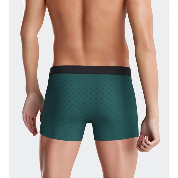 Lot de 2 boxers ceinture confort Noir Vert