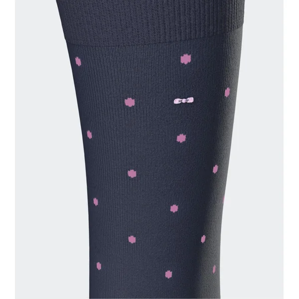 Lot de 2 chaussettes homme en coton Bleu Marine uni + imprimé à pois