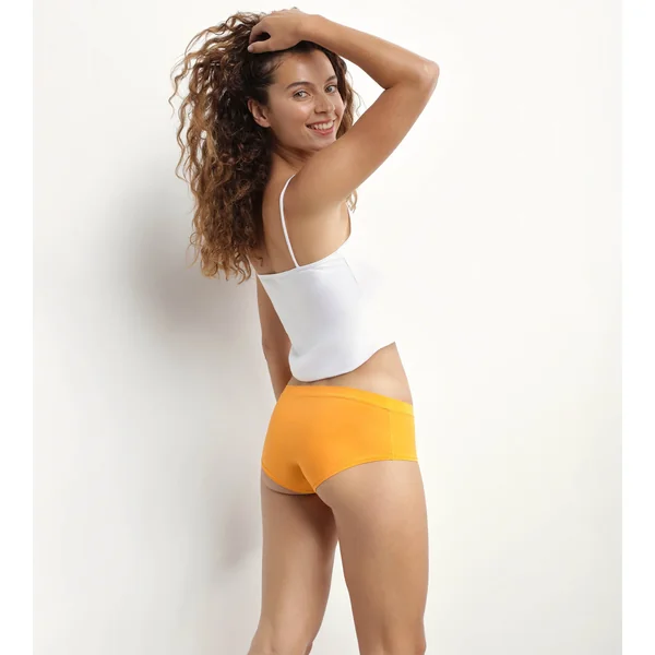 Lot de 2 shorties femme en coton et nylon Fuchsia Jaune Oh My Dim’s