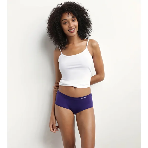 Lot de 2 shorties femme en microfibre Fuchsia et Violet Oh My Dim’s