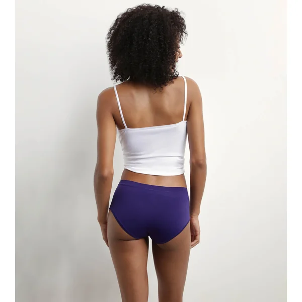 Lot de 2 shorties femme en microfibre Fuchsia et Violet Oh My Dim’s