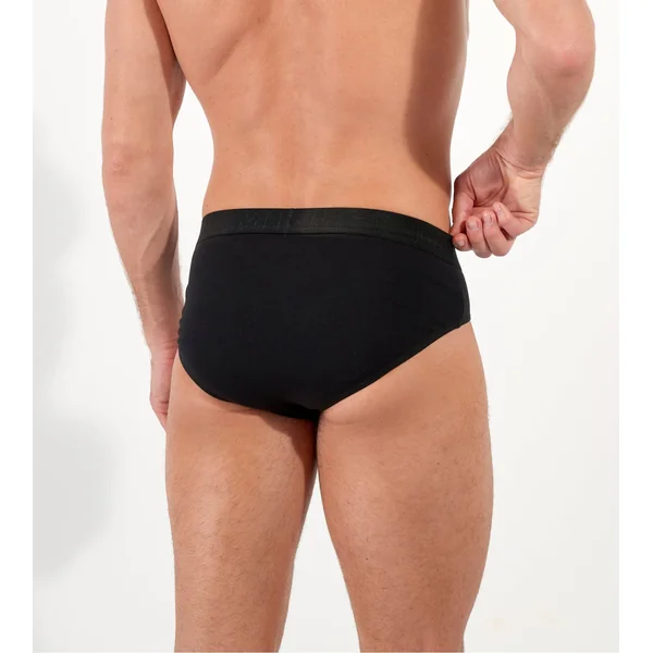 Lot de 2 slips pour homme avec ouverture HO1 Neels noir/imprimé