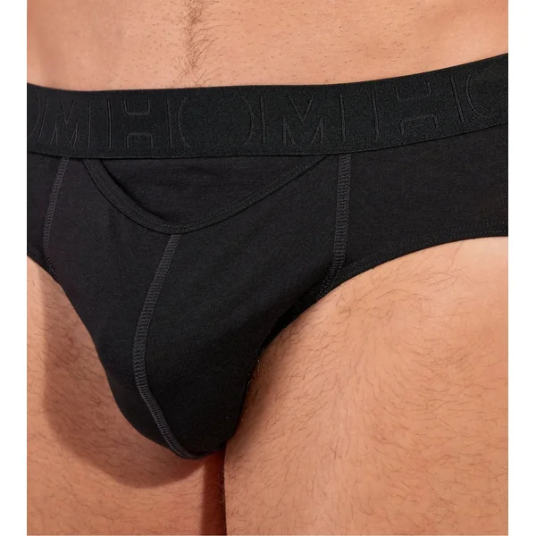 Lot de 2 slips pour homme avec ouverture HO1 Neels noir/imprimé