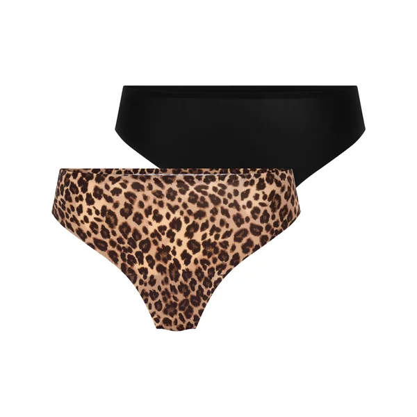 Lot de 2 Strings Invisibles - Noir