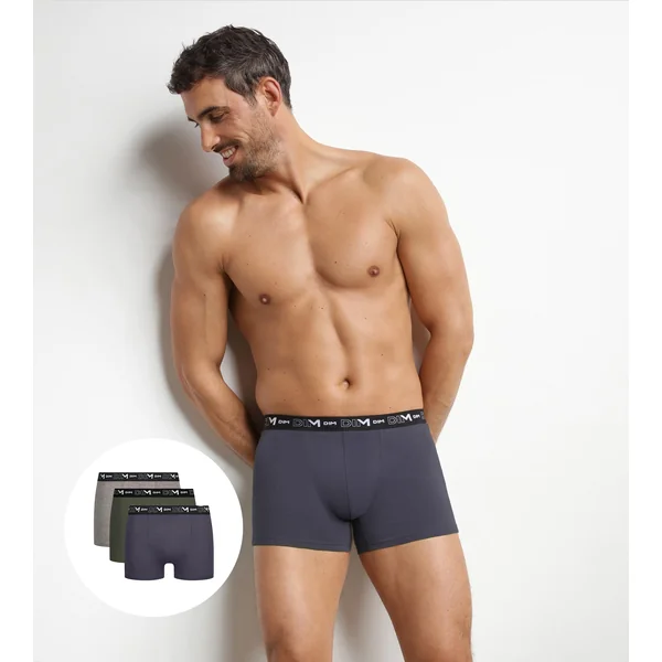 Lot de 3 boxers homme Terrien Dim Coton Stretch
