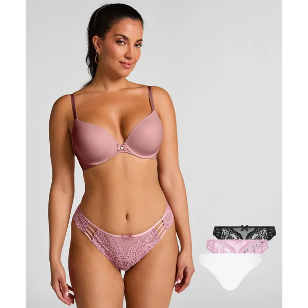 Lot de 3 culottes brésiliennes Belle - Rose