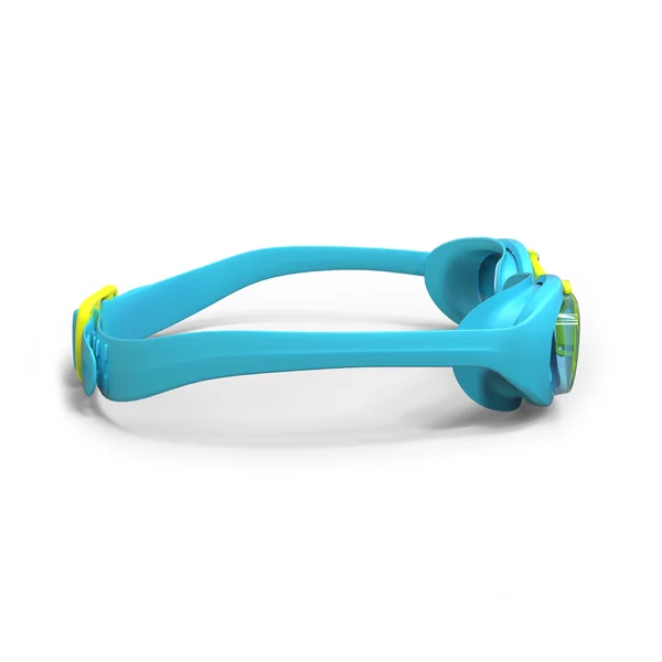 Lunettes de natation xbase - verres clairs - taille junior - bleu jaune