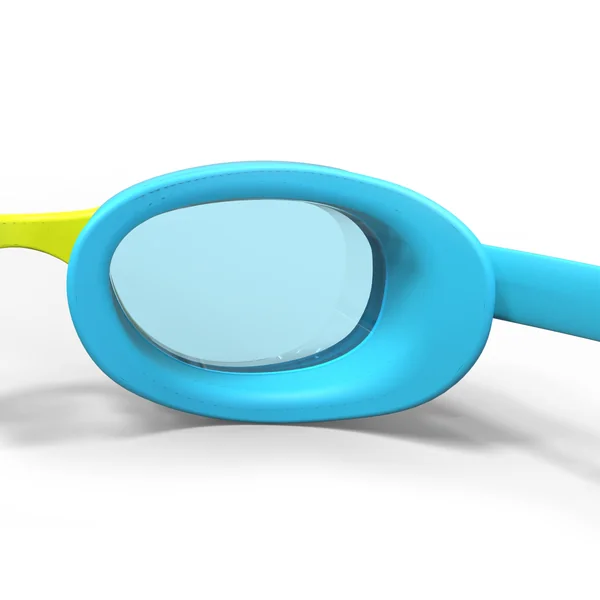 Lunettes de natation xbase - verres clairs - taille junior - bleu jaune