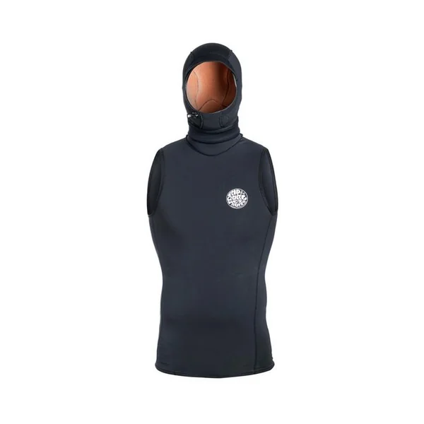 Lycra Débardeur avec cagoule FBOMB POLYPRO HOOD VEST RIP CURL 1619 BLACK/BLACK