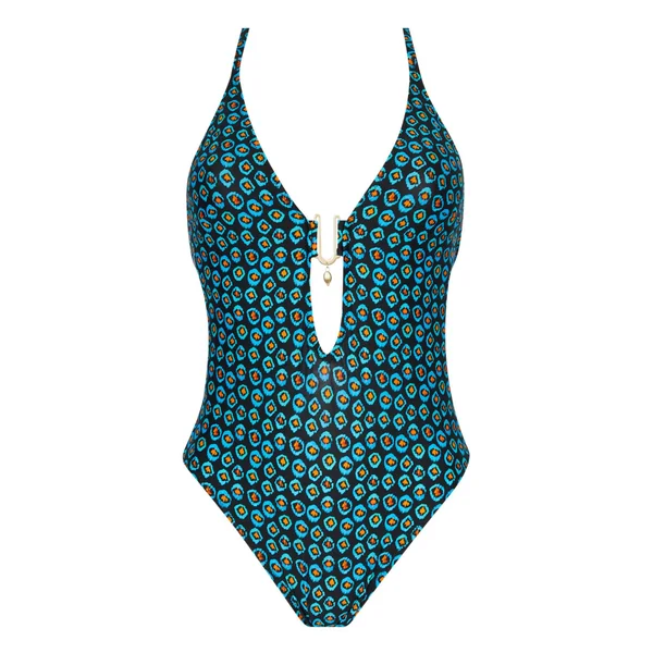 Maillot de bain 1 pièce nageur LA VAGABONDE Pois Soleil