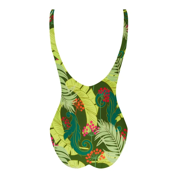 Maillot de bain 1 pièce Nageur Maintien La Venus Nature Vert Tropic
